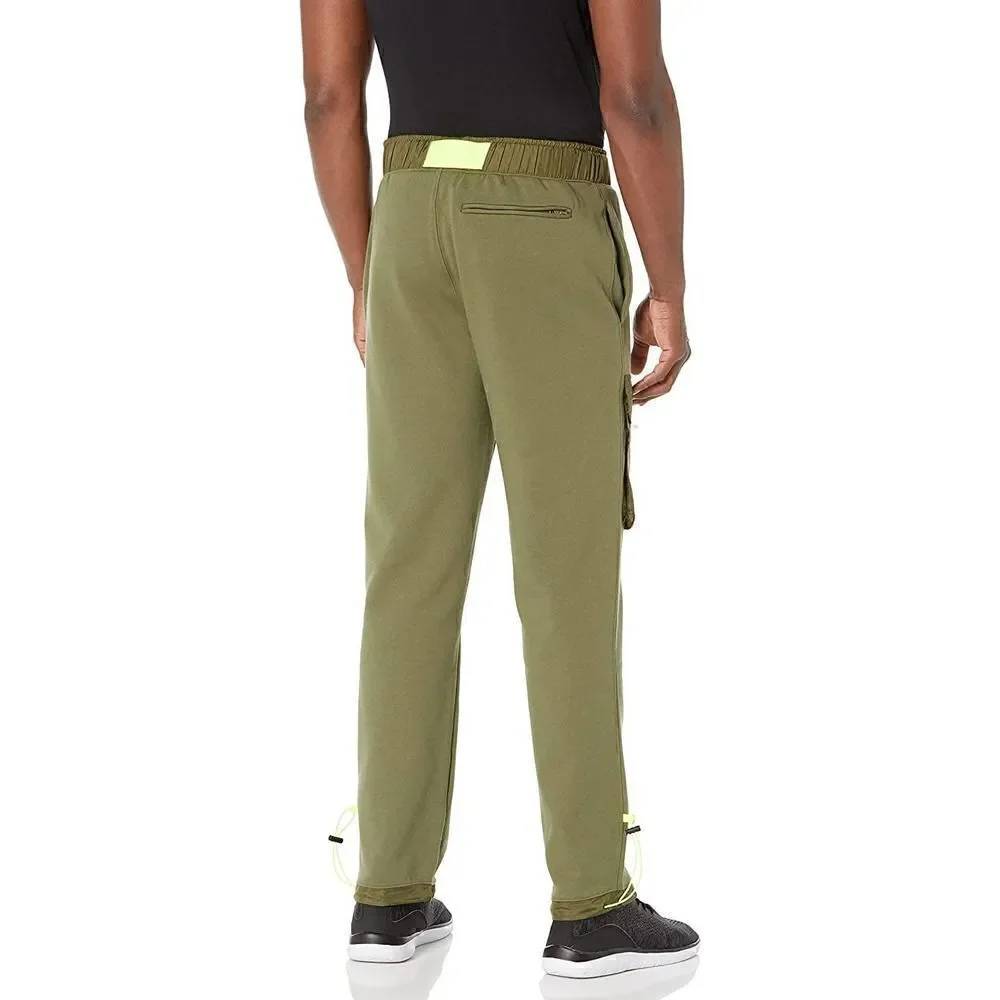 New Champion Men US XS Olive Fleece Pants Patch Pockets Sport Warm Joggers - Picture 2 of 13